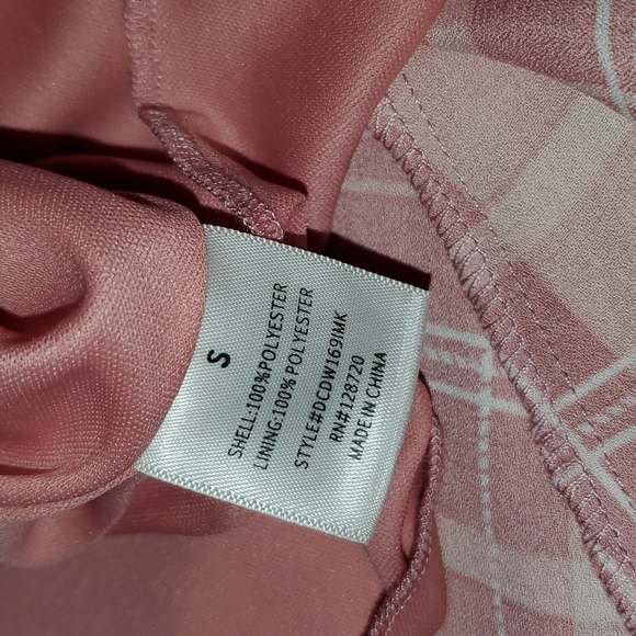 NWT Francesca's Mi Ami Pastel Plaid High Low Wrap Dress - Picture 14 of 14